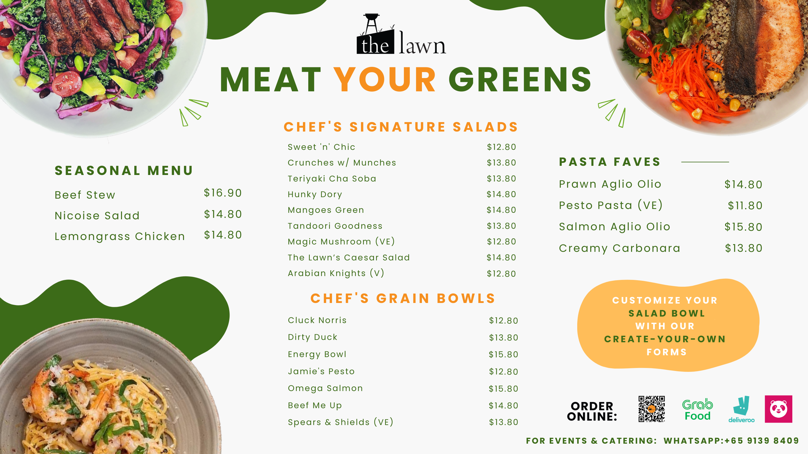 The Lawn signature dishes poster